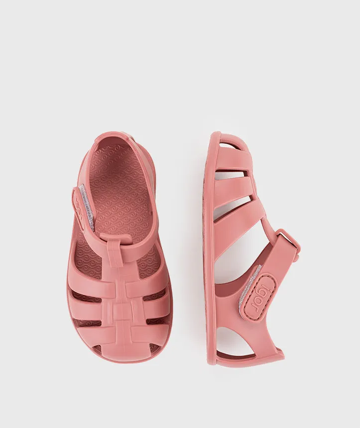 Igor Girl's Nemo Solid Sandals, Nuevo Rosa Bare Touch