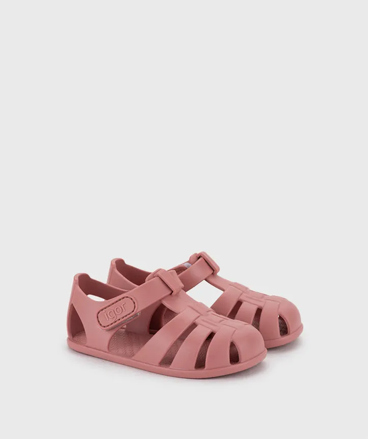 Igor Girl's Nemo Solid Sandals, Nuevo Rosa Boho Mood