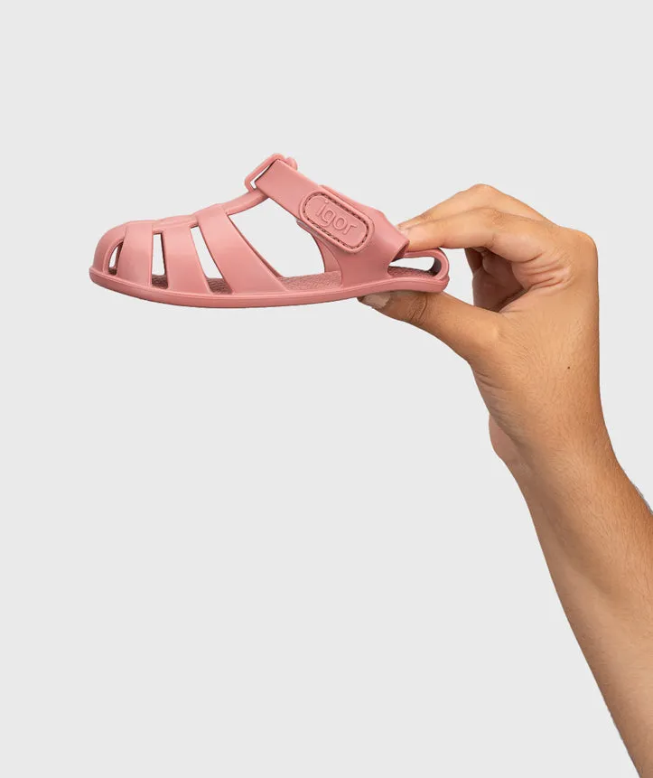 Igor Girl's Nemo Solid Sandals, Nuevo Rosa Soft Footing