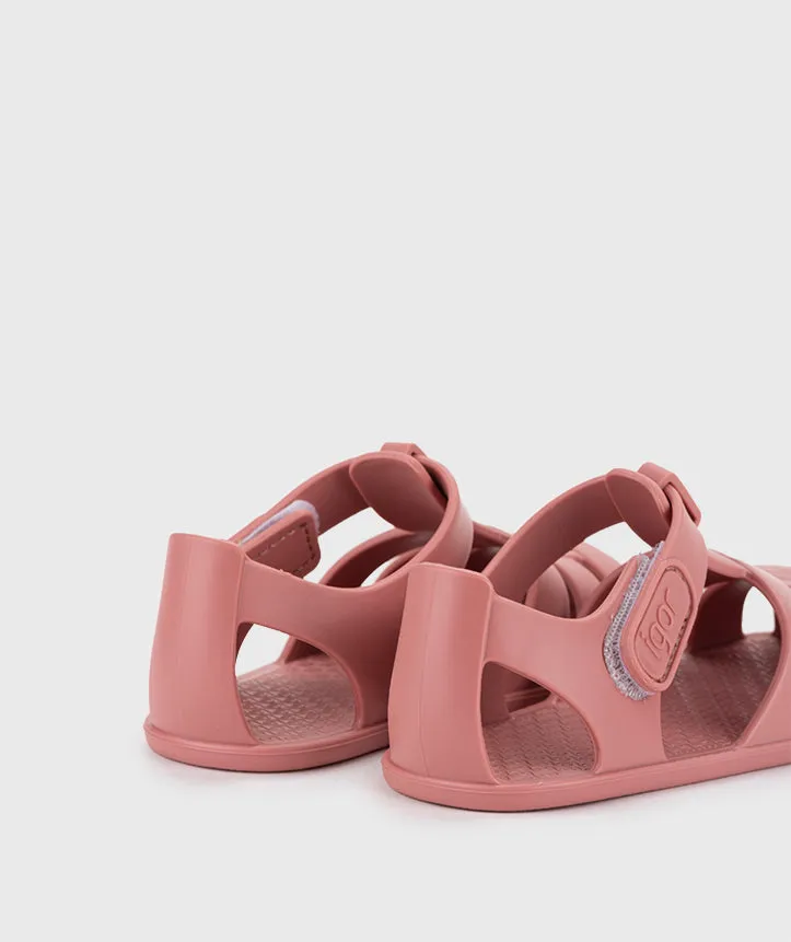 Igor Girl's Nemo Solid Sandals, Nuevo Rosa Lake Soul