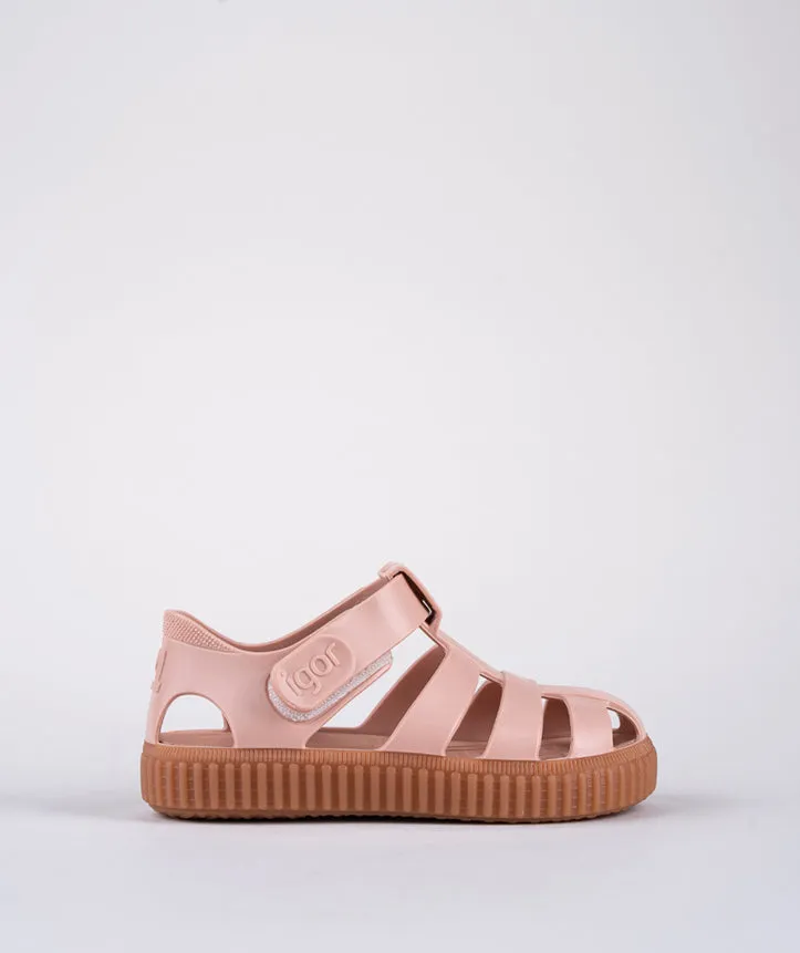 Igor Girl's Nico Caramelo Sandals - Maquillaje Lake Path