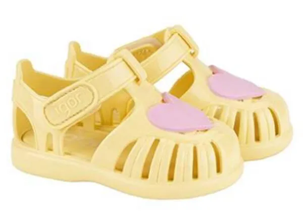 Igor Girl's S10310 Tobby Gloss Love Sandals - Vainilla Cloud Walk