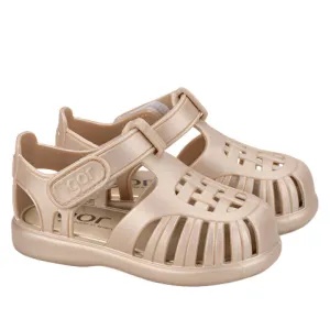 Igor Girl's Tobby Metal Sandals - Platino Ocean Touch