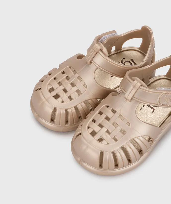 Igor Girl's Tobby Metal Sandals - Platino Pure Walk