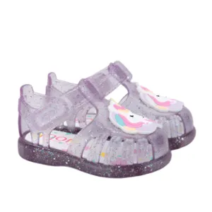 Igor Girl's Tobby Unicornio Sandals - Tr.Malva Multi Glitter travel light