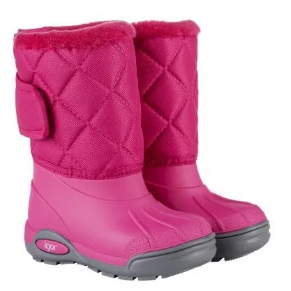 Igor Girl's Topo Ski Snow Boots, Fucsia feel safe