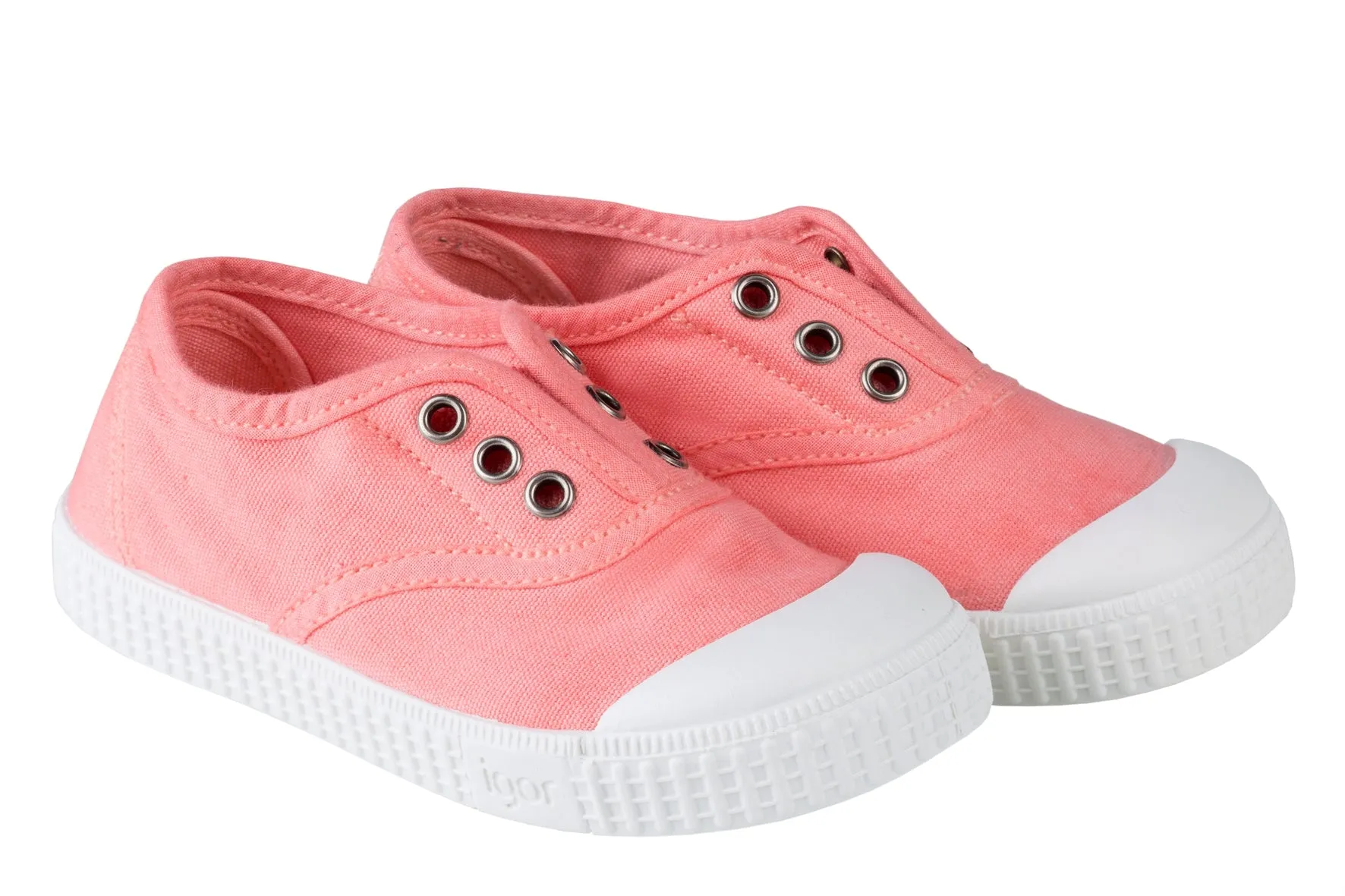 Igor S10161 Berri Canvas Shoes - Coral feel home