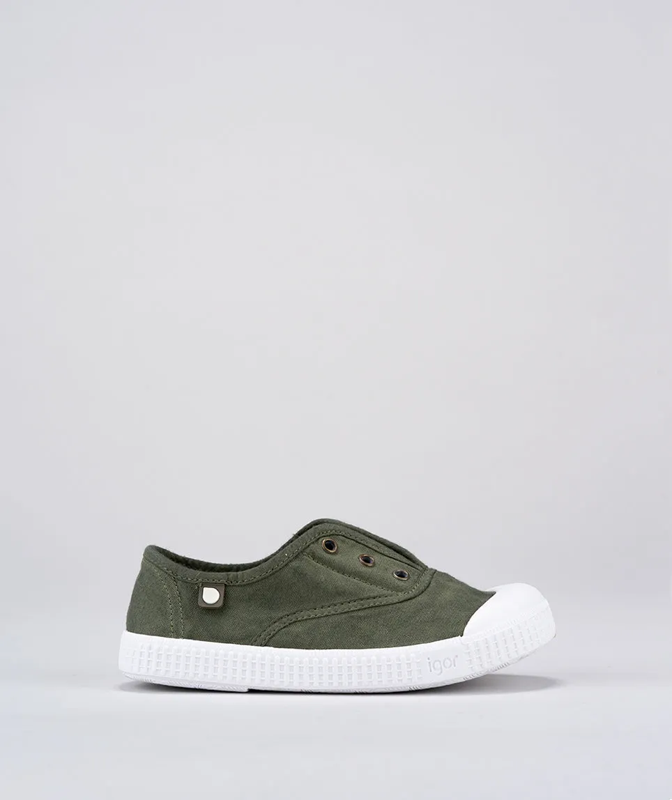 Igor S10161 Berri Canvas Shoes - Kaki quick slip