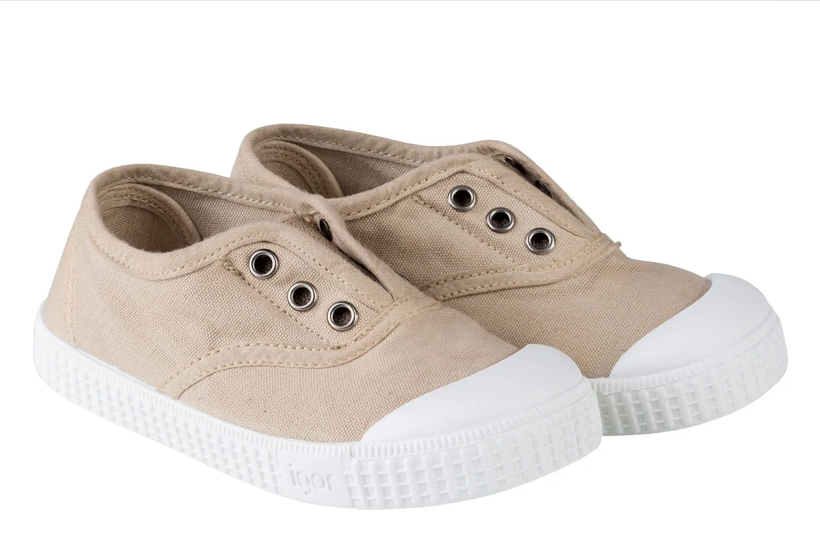 Igor S10161 Boy's & Girl's Berri Shoes - Beige chill edge