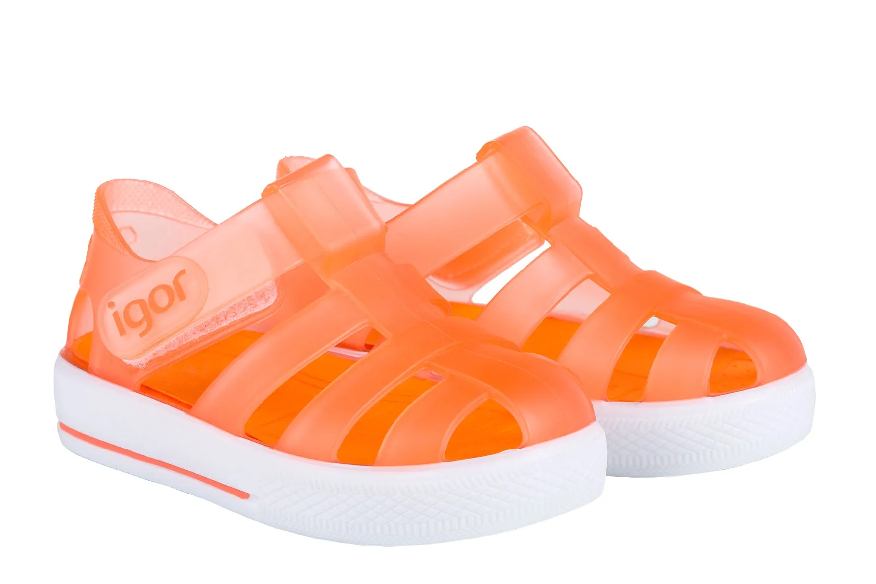 Igor S10171 Girl's and Boy's Star Sandal - Naranja Easy Breath