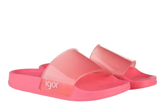 Igor S10221 Girl's Beach Cristal Sandal - Coral Mindful Walk