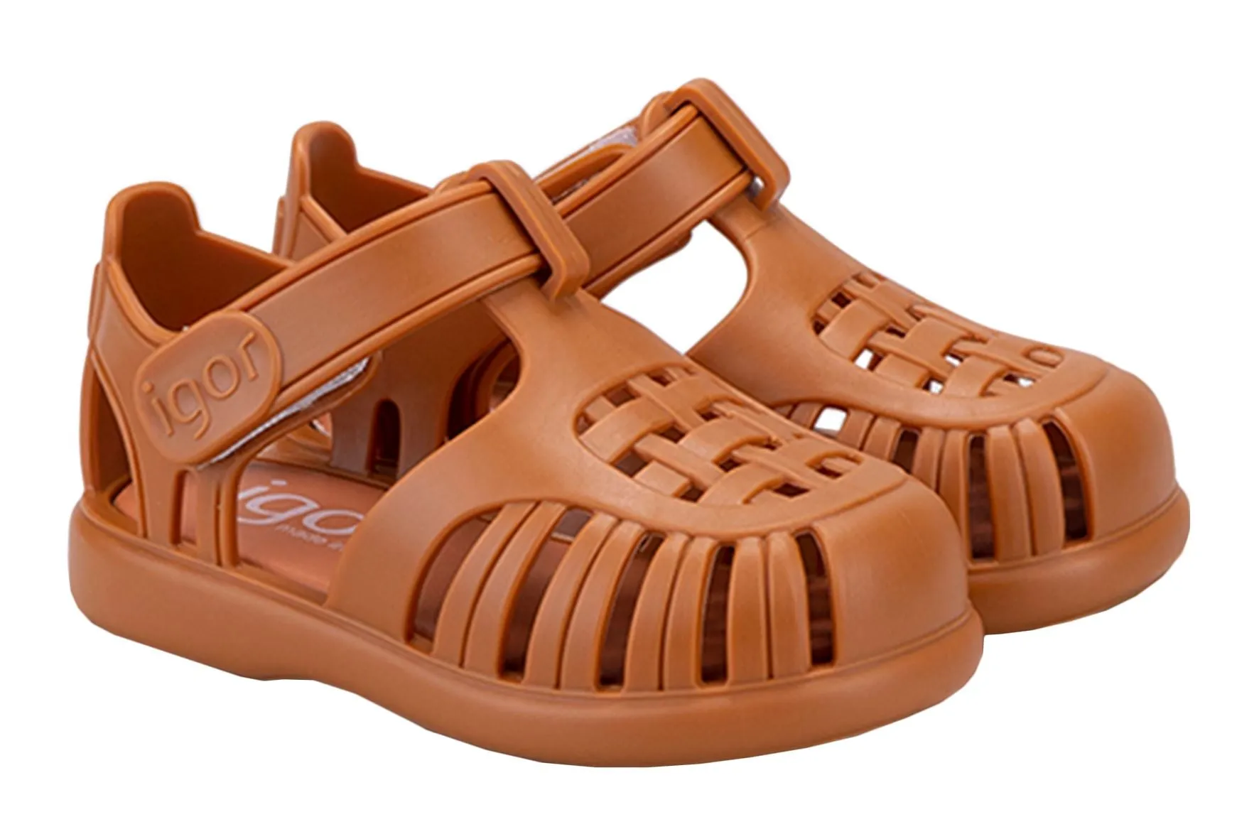 Igor S10271 Girl's & Boy's Tobby Solid Sandals - Caramelo Lounge Feel