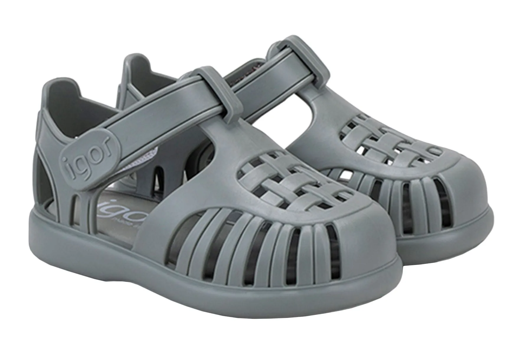 Igor S10271 Girl's & Boy's Tobby Solid Sandals - Verde Cloud Mood