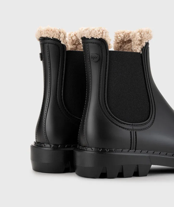 Igor Women's Rock Borreguito Boots, Negro wind guard