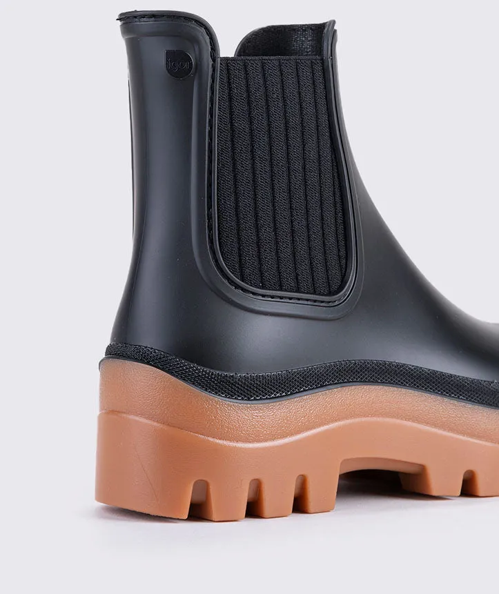 Igor Women's Soul Caramelo Water Boots - Negro road edge