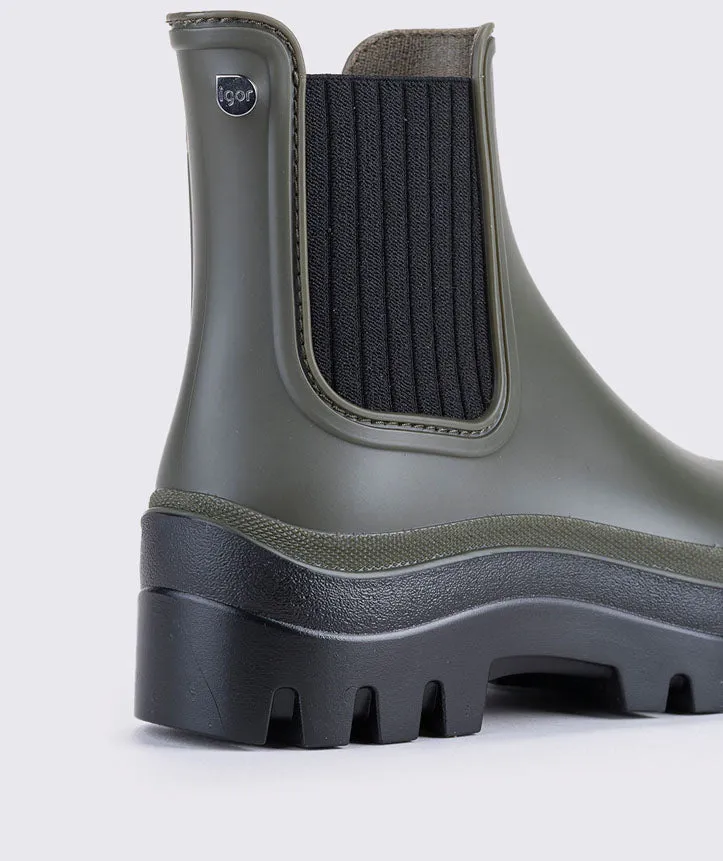 Igor Women's Soul Water Boots - Black Kaki sky run