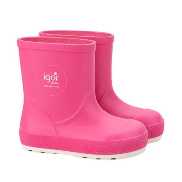 Igor Yogi Nautico Barefoot Rain Boots, Fucsia flex ride