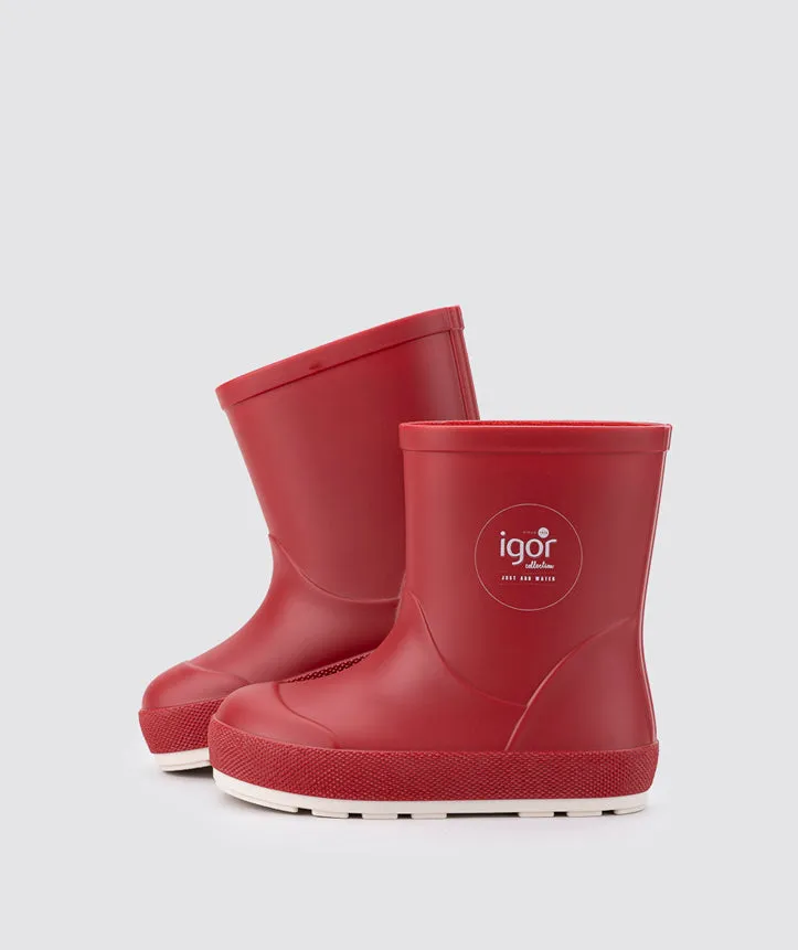 Igor Yogi Nautico Barefoot Rain Boots, Rojo trend seeker