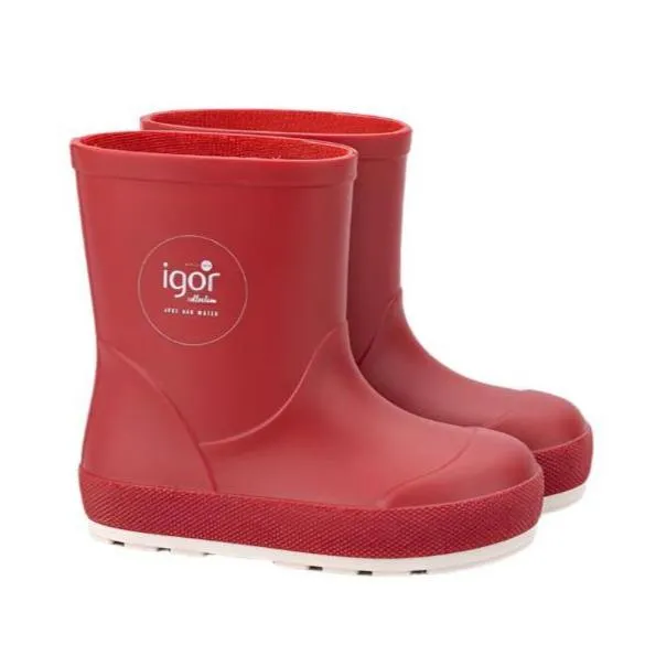 Igor Yogi Nautico Barefoot Rain Boots, Rojo heat guard