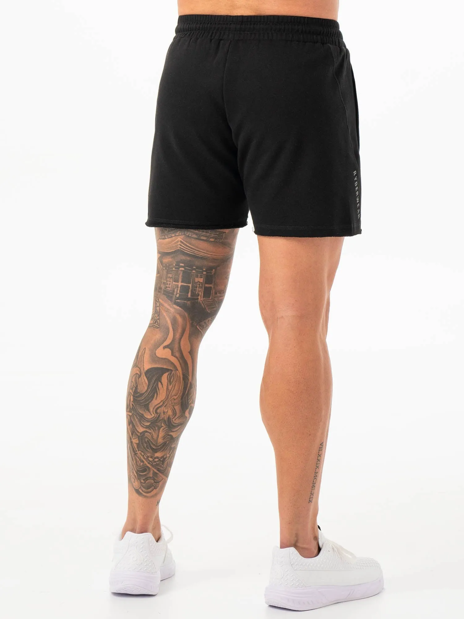 Iron 5" Track Shorts - Black muscle endurance