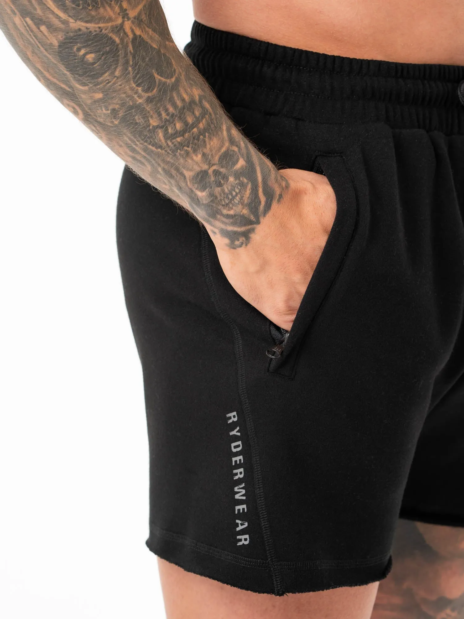Iron 5" Track Shorts - Black indoor training