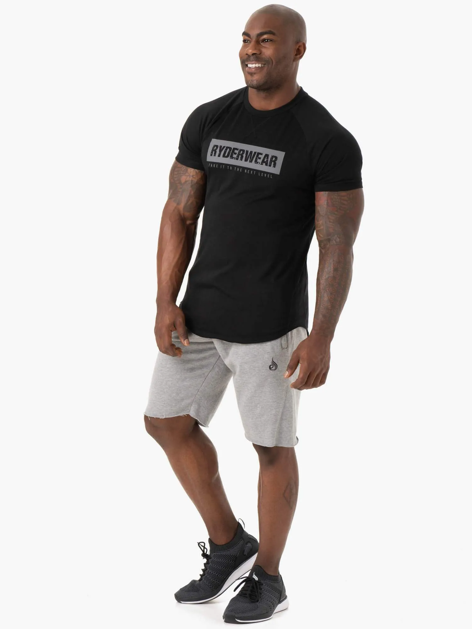 Iron Track Shorts - Grey Marl fitness motivation