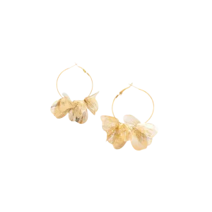 Island Bloom Hoops - Gold smart touch
