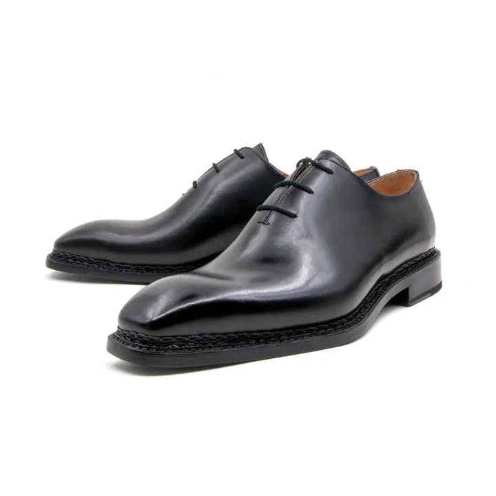 Jason Sr Wholecut Lace Up Shoes - Black basic elite