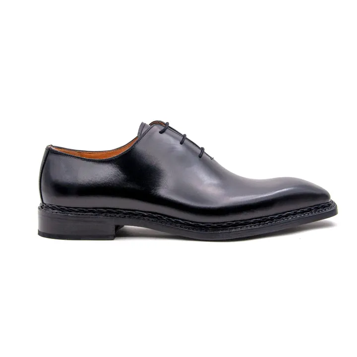 Jason Sr Wholecut Lace Up Shoes - Black urban fashion