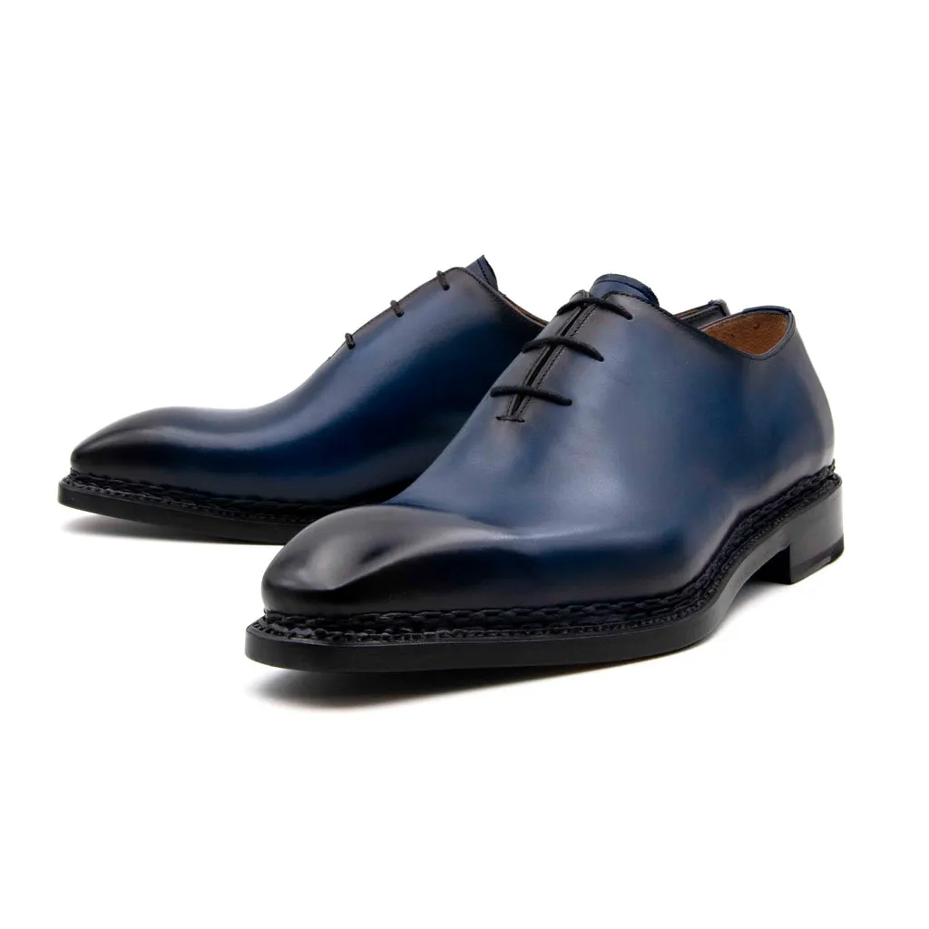 Jason Sr Wholecut Lace Up Shoes - Navy high-end feel
