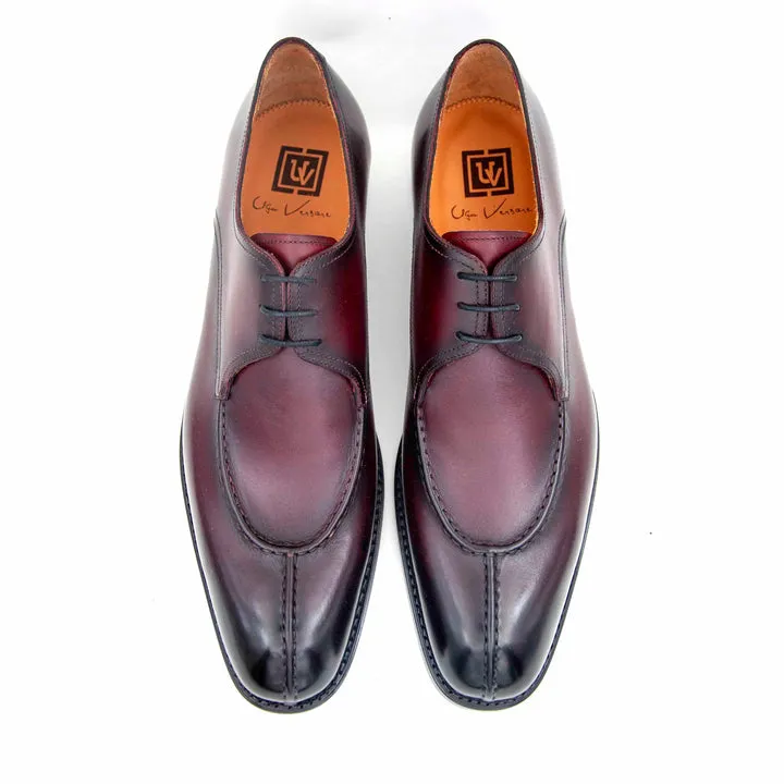 Jayden Lace Up Shoes - Burgundy evening ensemble
