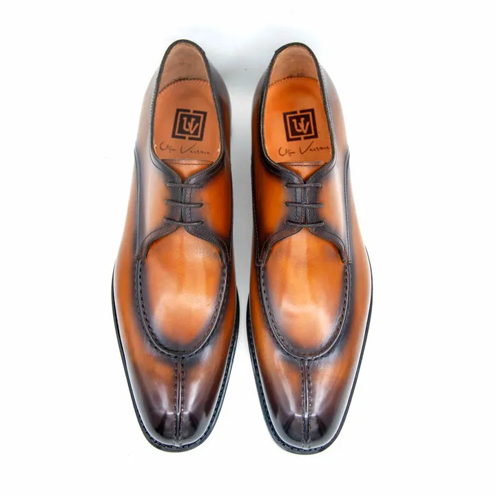 Jayden Lace Up Shoes - Caramel business attire