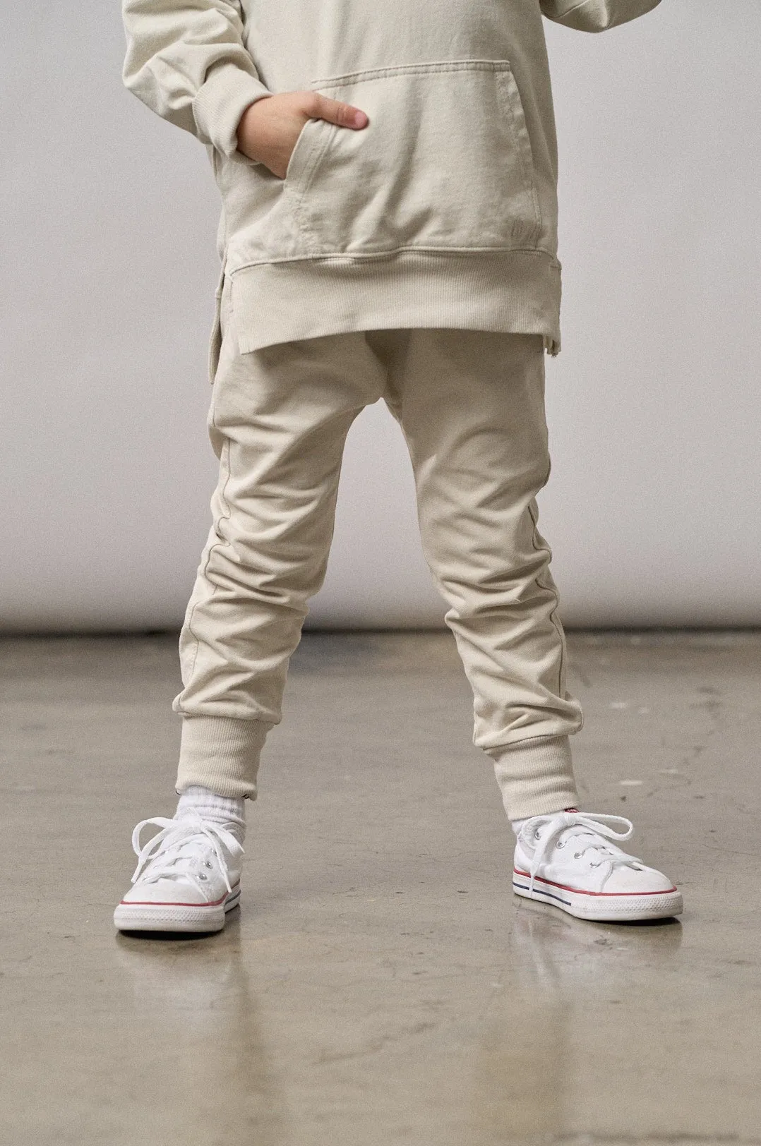 Jogger - Almond Wash Soft Fleece