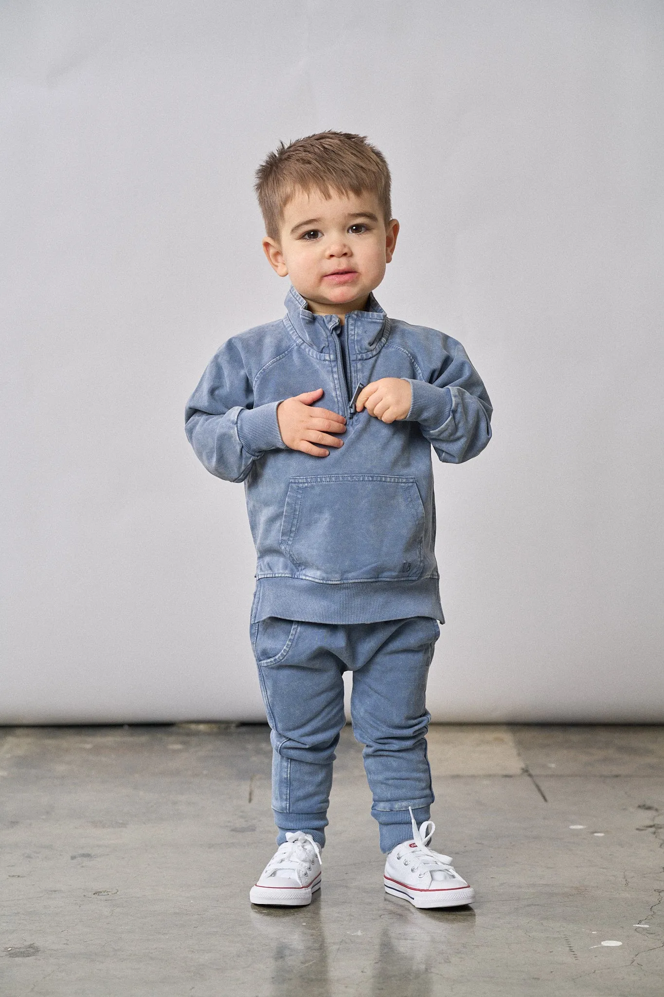 Jogger - Navy Wash Long Pants