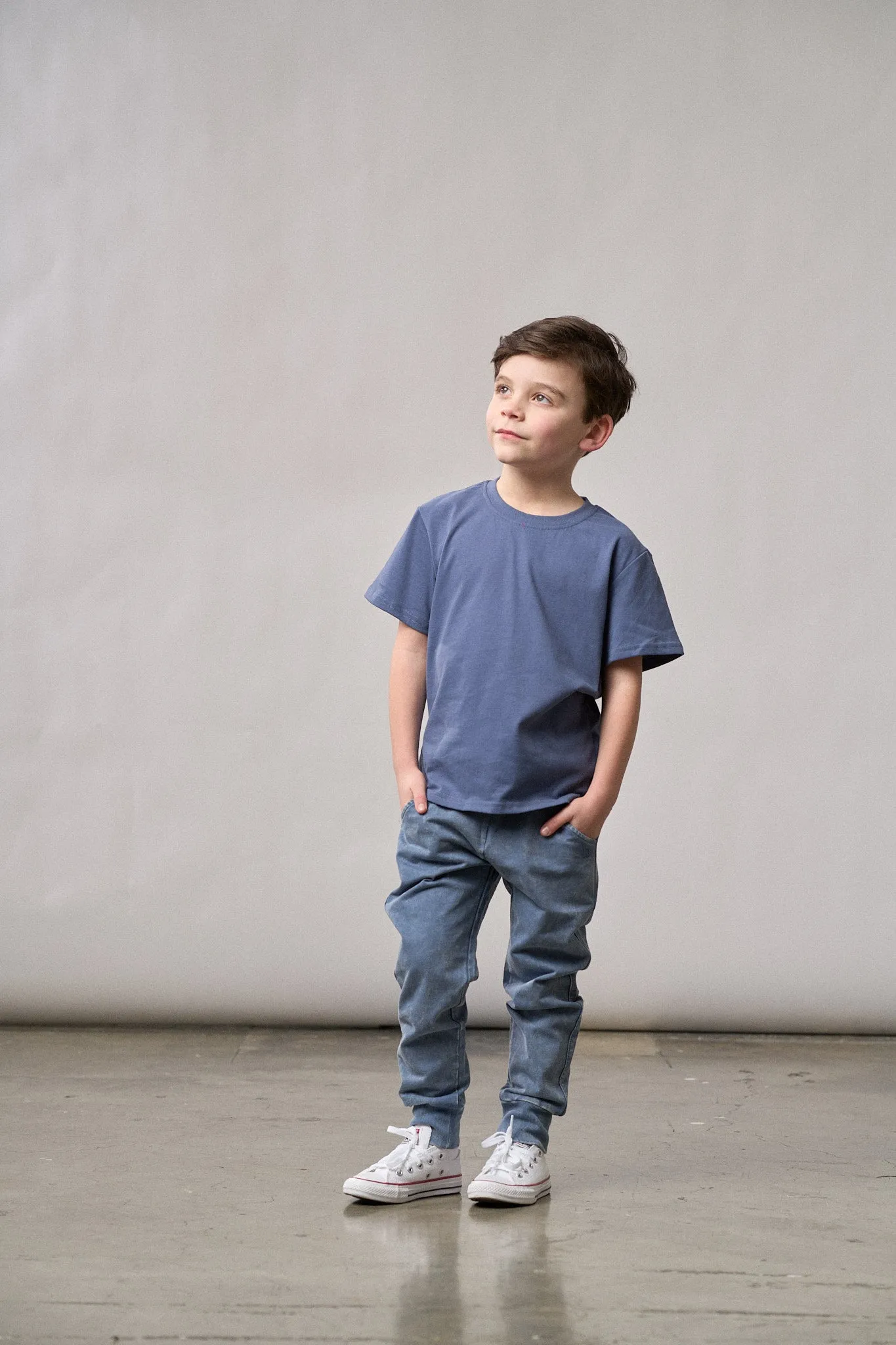 Jogger - Navy Wash Stretch Design