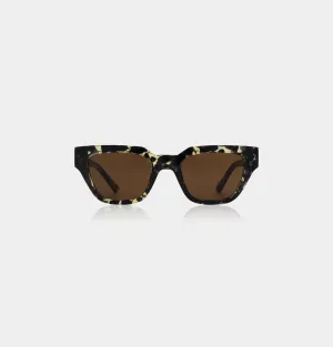 Kaws Sunglasses in Black/Yellow Tortoise from A. Kjaerbede professional guard
