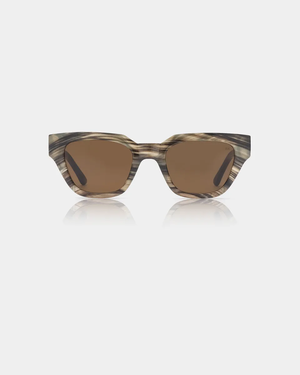 Kaws Sunglasses in Striped Horn from A. Kjaerbede fashion trend