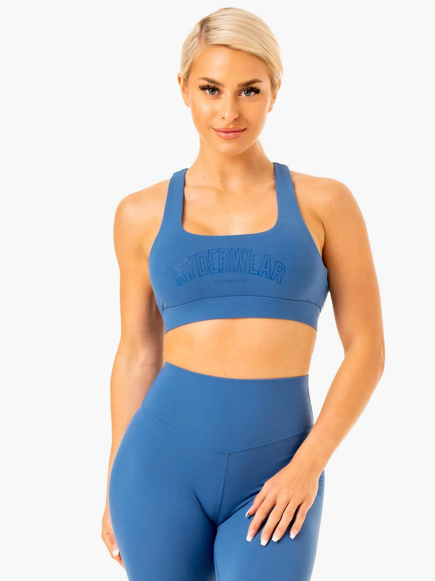 Knockout Racer Back Sports Bra - Blue Sport Use