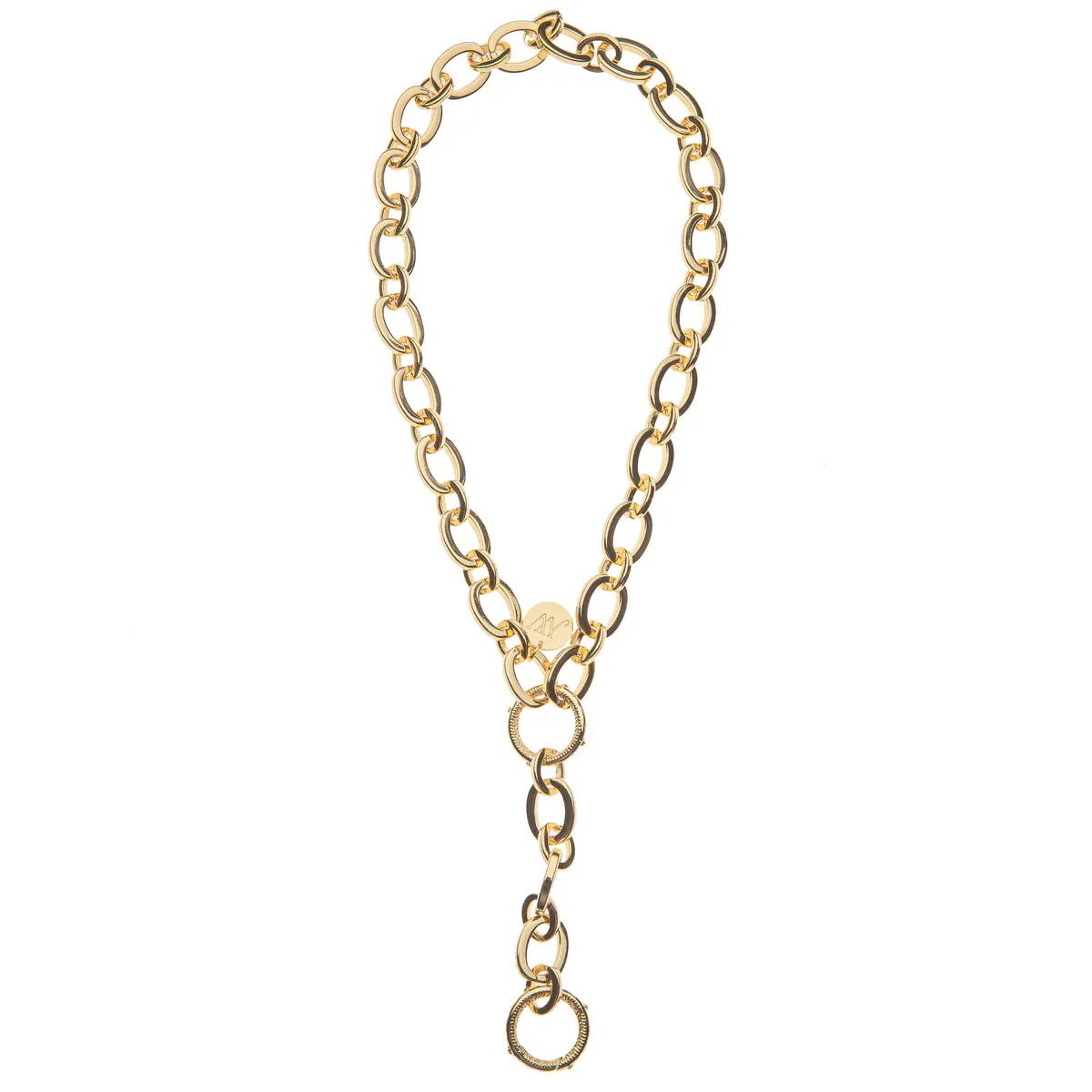 Lariat Multi-Style Chunky Link Chain - One Length (Adjustable) Youthful Fashion