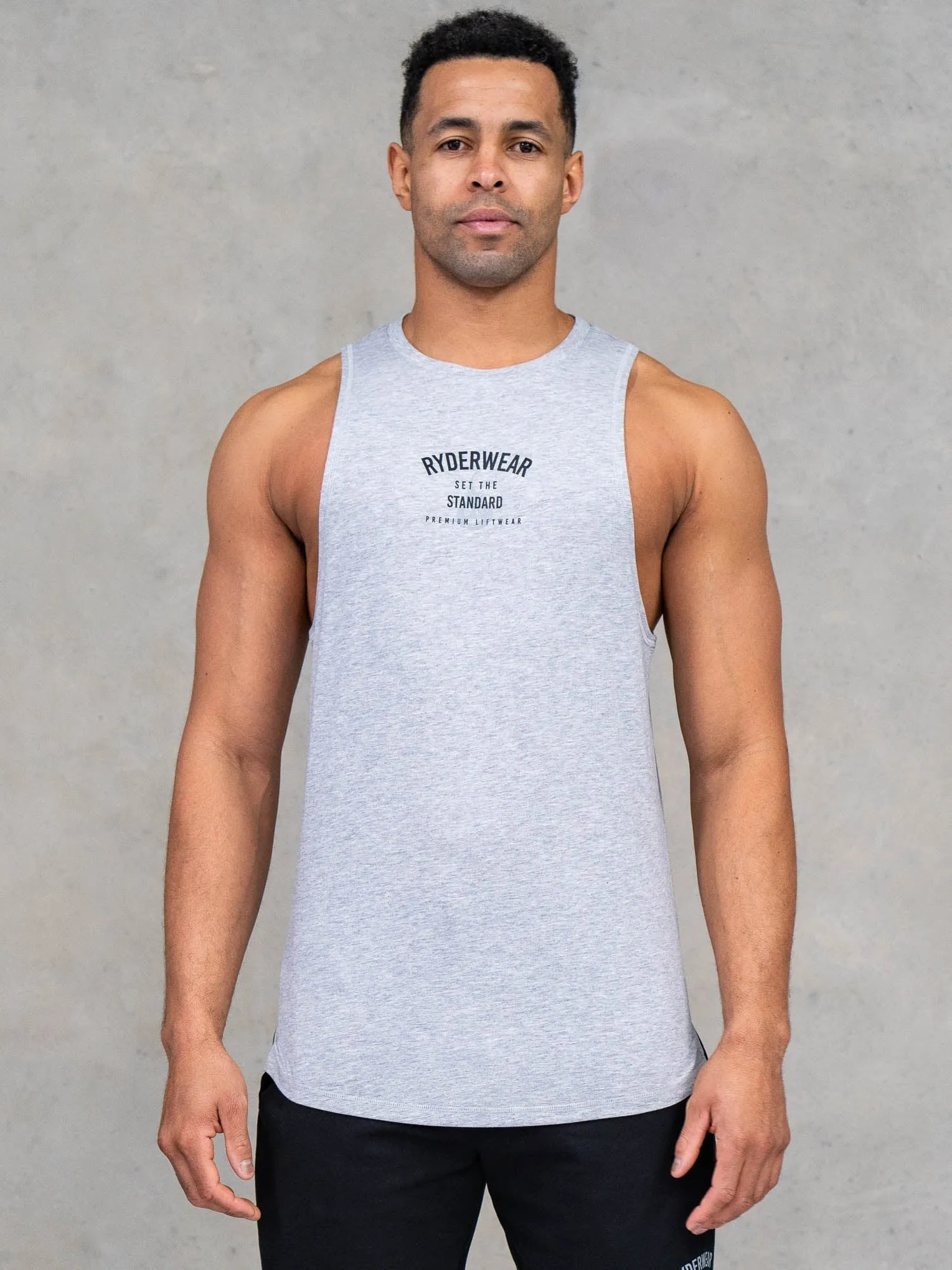 Legacy Drop Armhole Tank - Grey Marl fashion casual