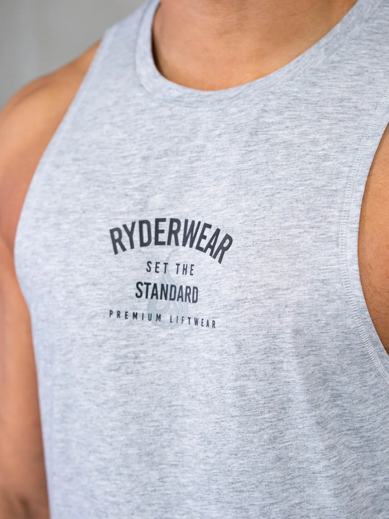 Legacy Drop Armhole Tank - Grey Marl fashion match