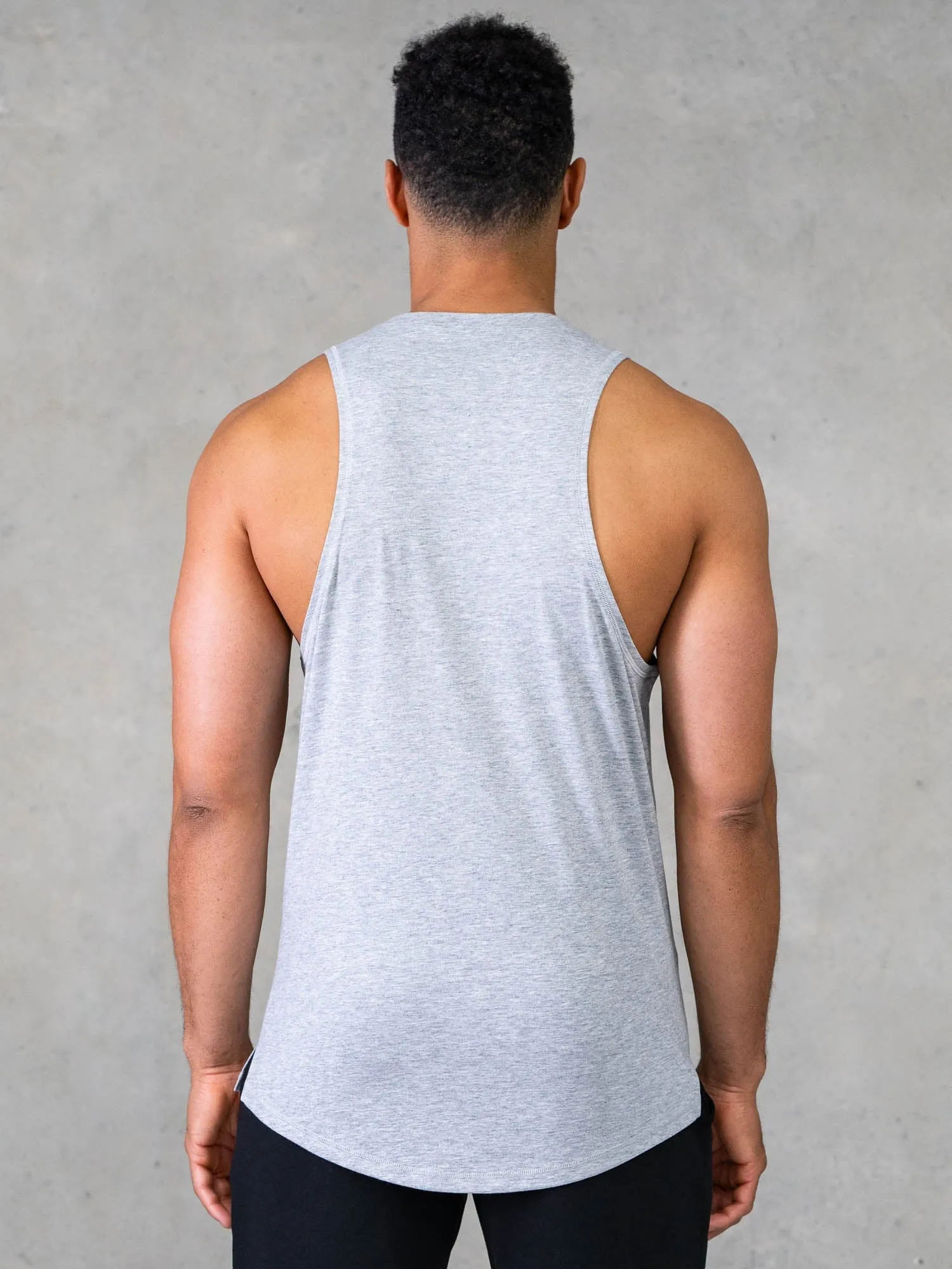 Legacy Drop Armhole Tank - Grey Marl unrestricted feel