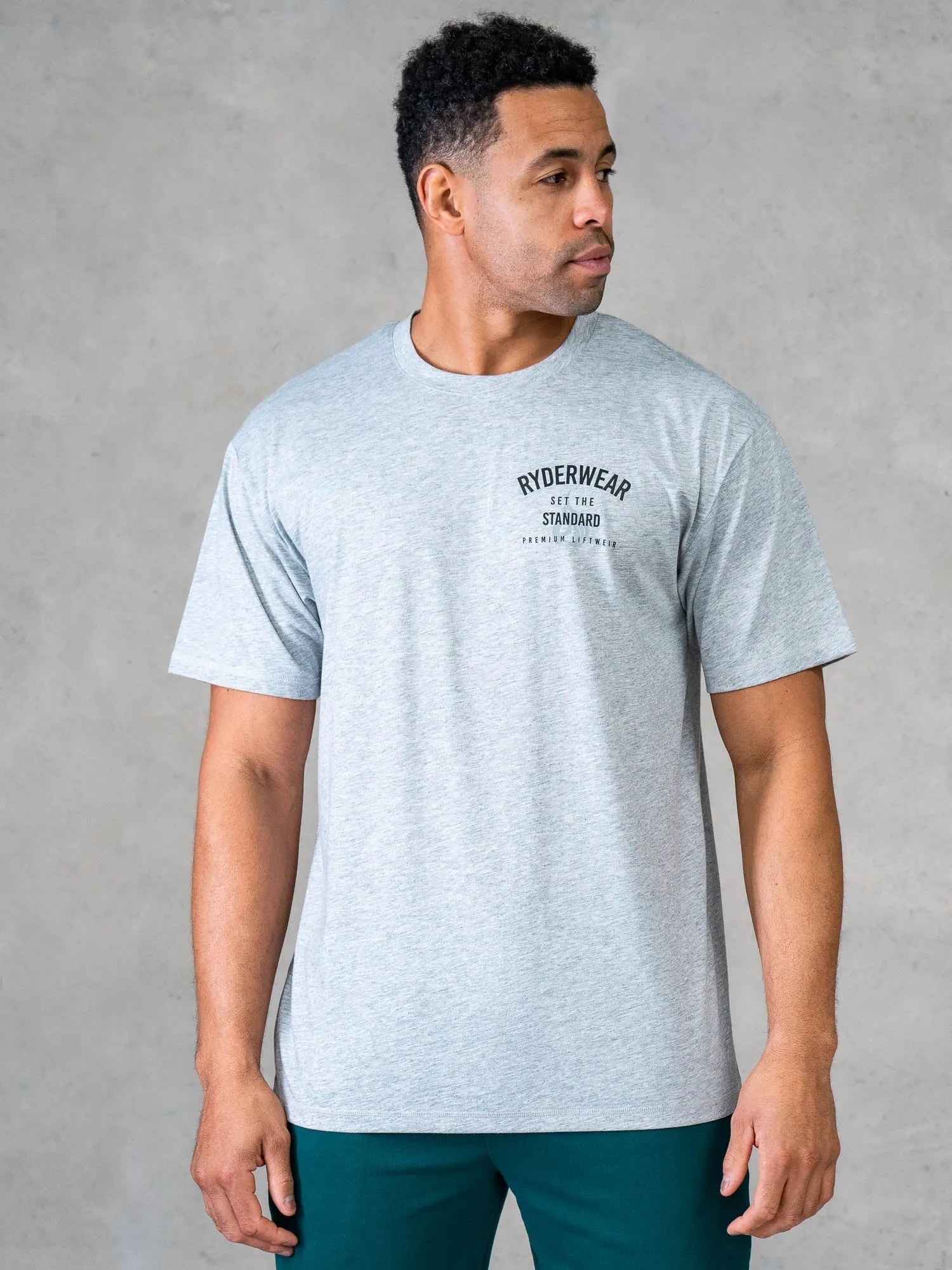 Legacy T-Shirt - Grey Marl couple outfit