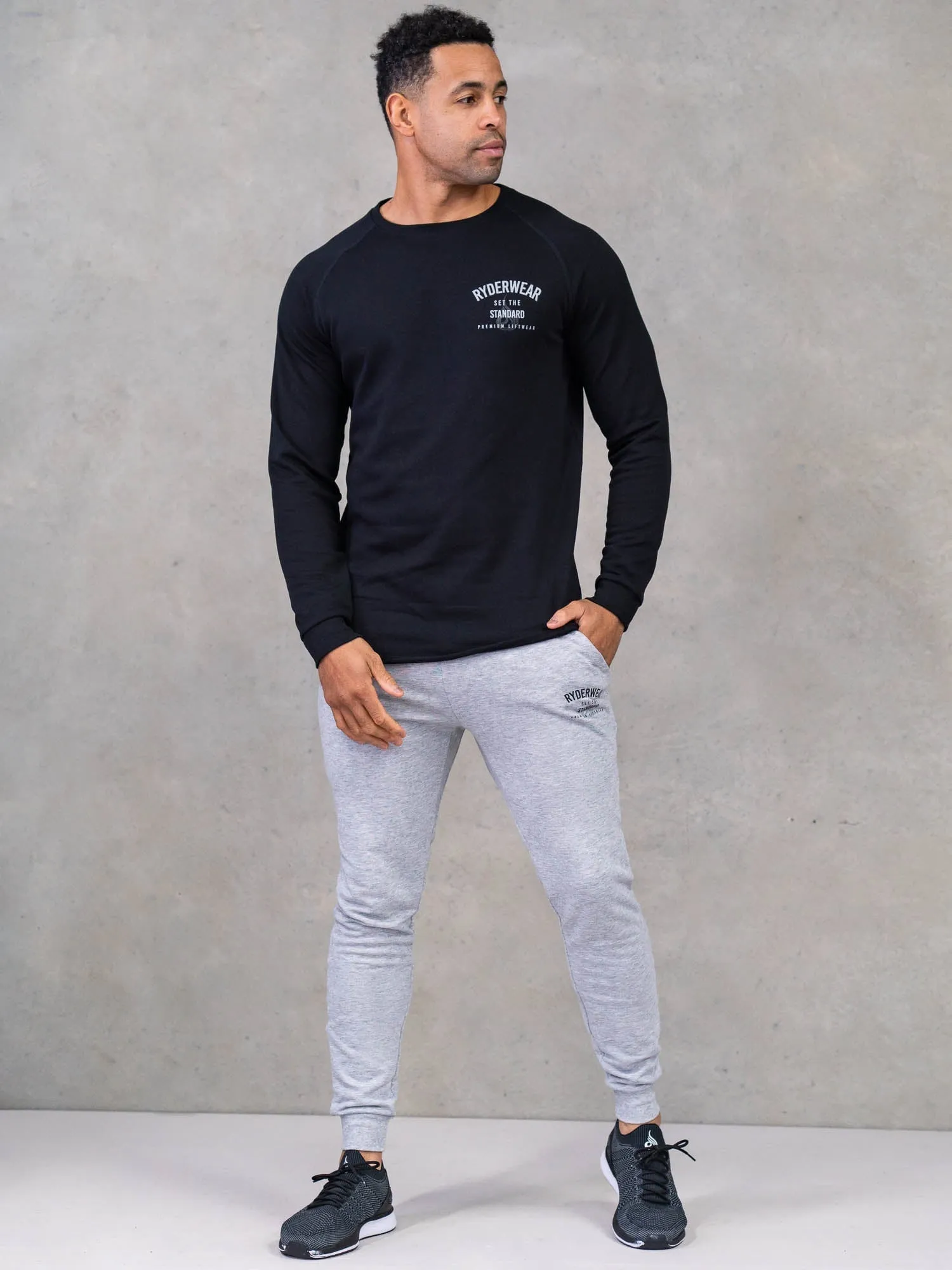 Legacy Track Pants - Grey Marl Travel Lightweight