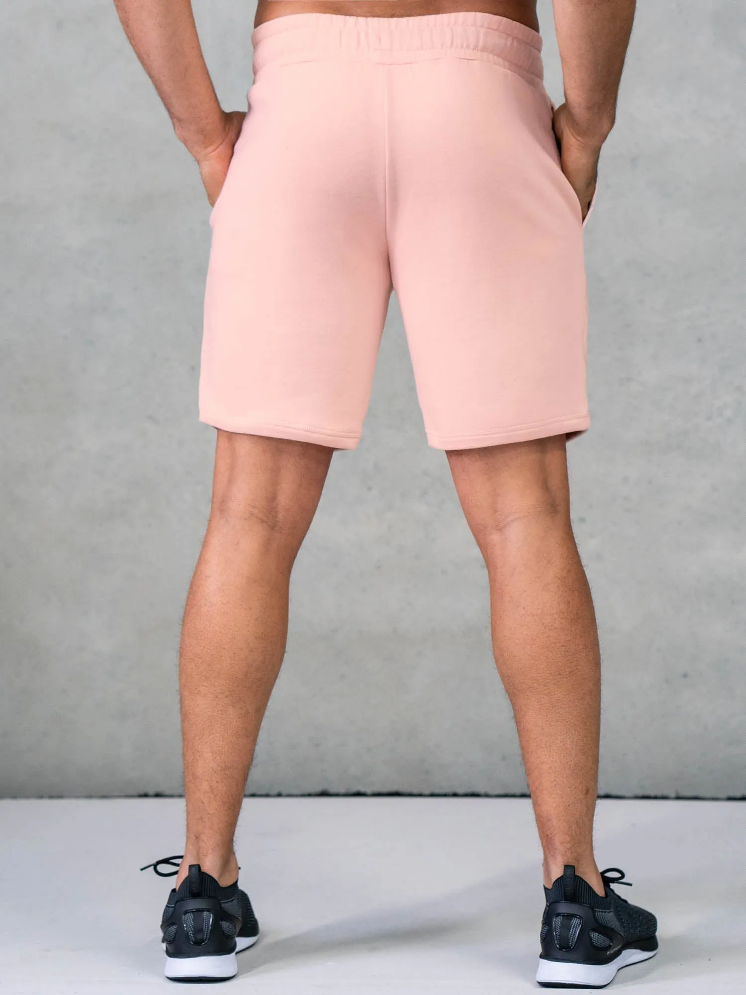 Legacy Track Shorts - Faded Pink breathable mesh