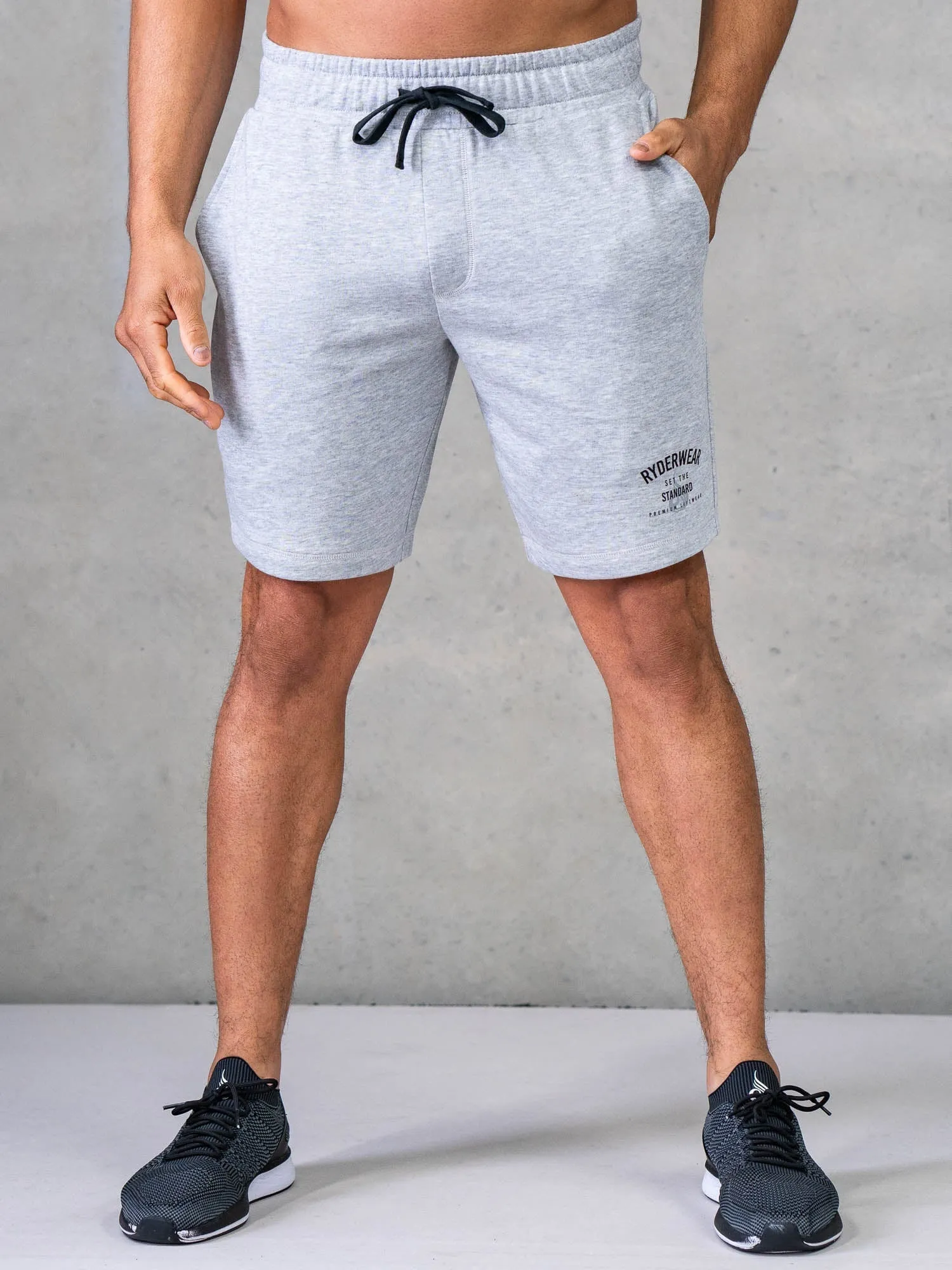 Legacy Track Shorts - Grey Marl urban fashion