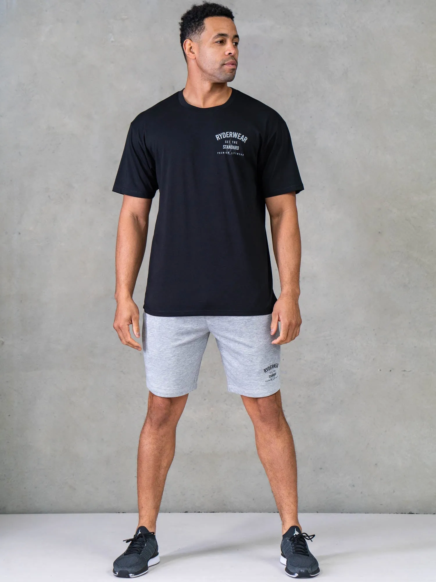 Legacy Track Shorts - Grey Marl unisex design
