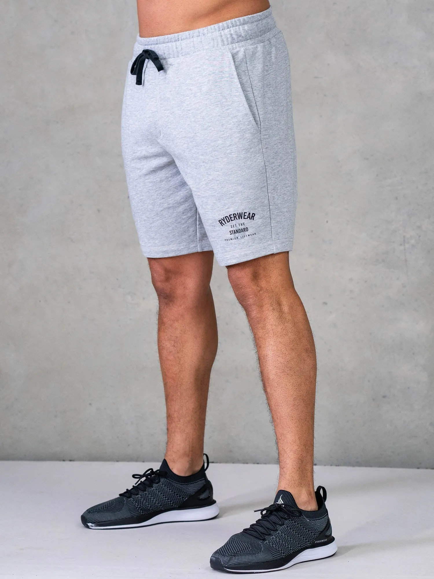 Legacy Track Shorts - Grey Marl active mind