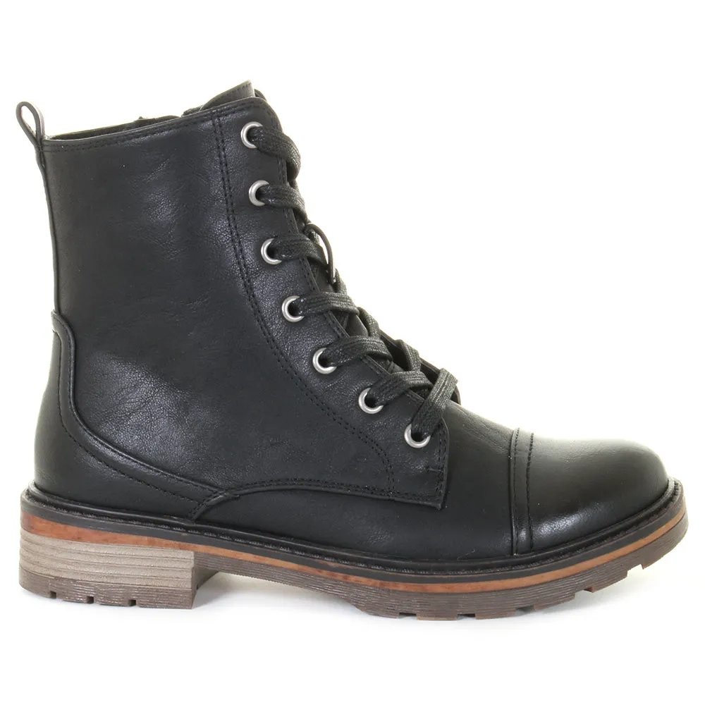 Leona Boot in Black from Wanderlust (Wide Fit) grunge soul