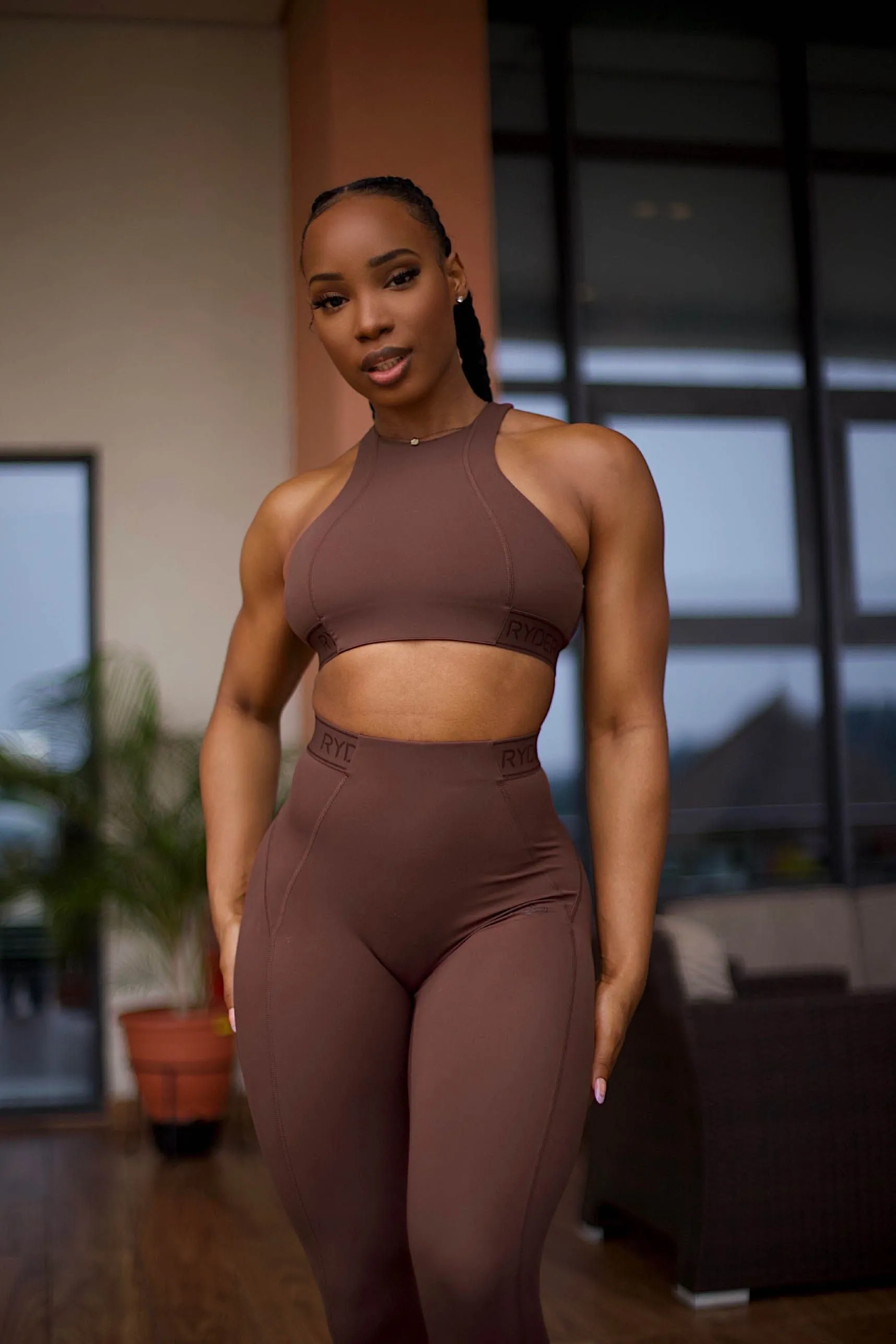 Level Up High Impact Sports Bra - Chocolate Body Fit